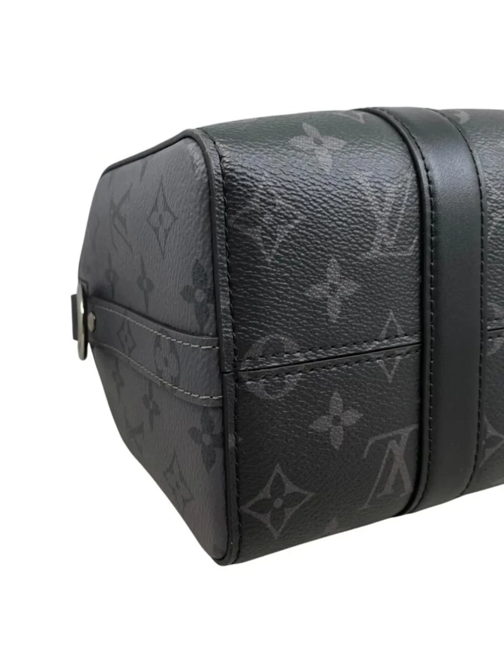 Louis Vuitton City Keepall Shoulder Bag Monogram Eclipse Black Gray